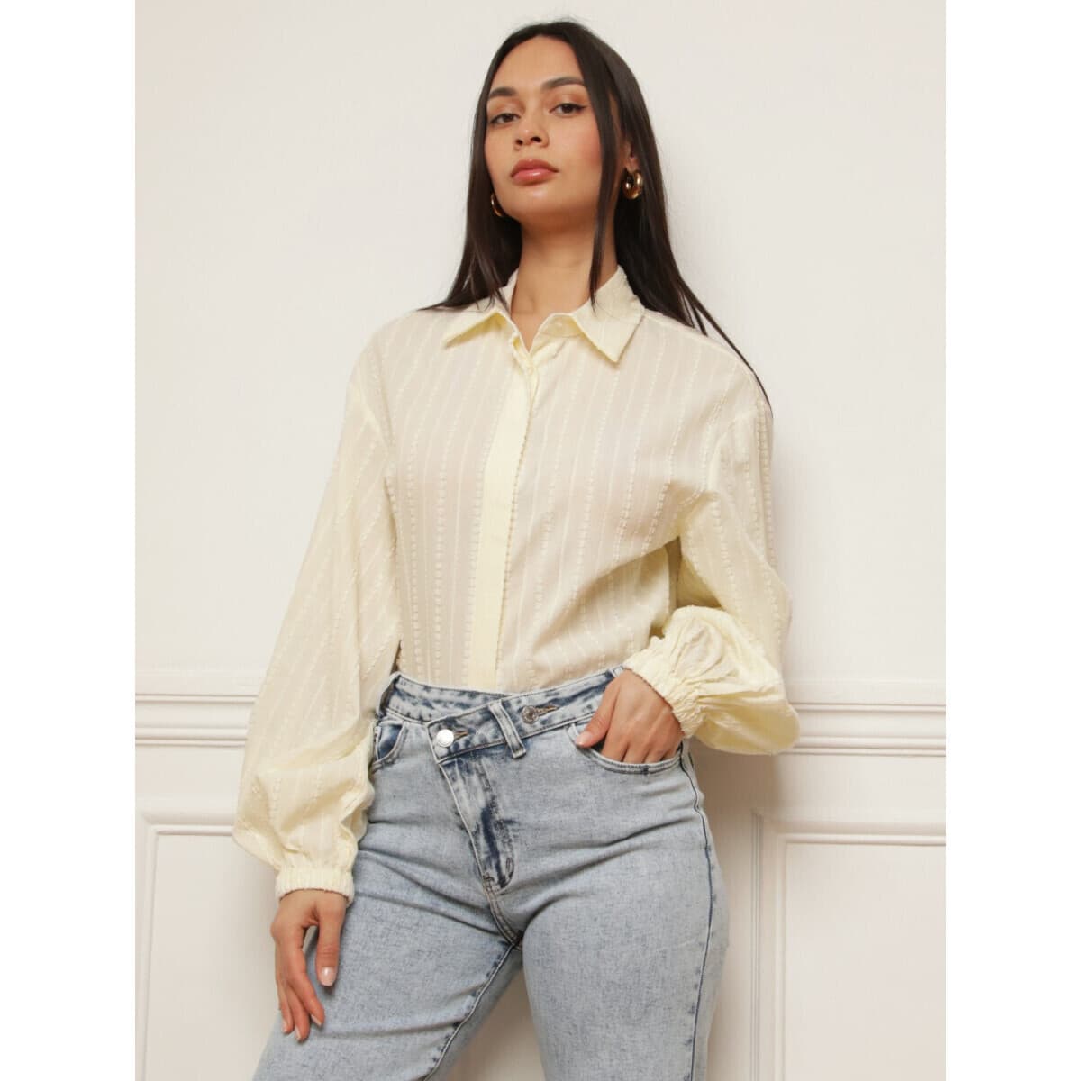 Women's Shirts La Modeuse Beige