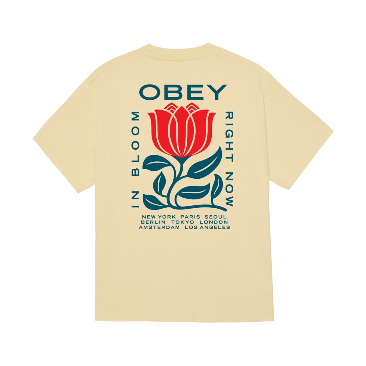 T-shirt με κοντά μανίκια Obey in bloom