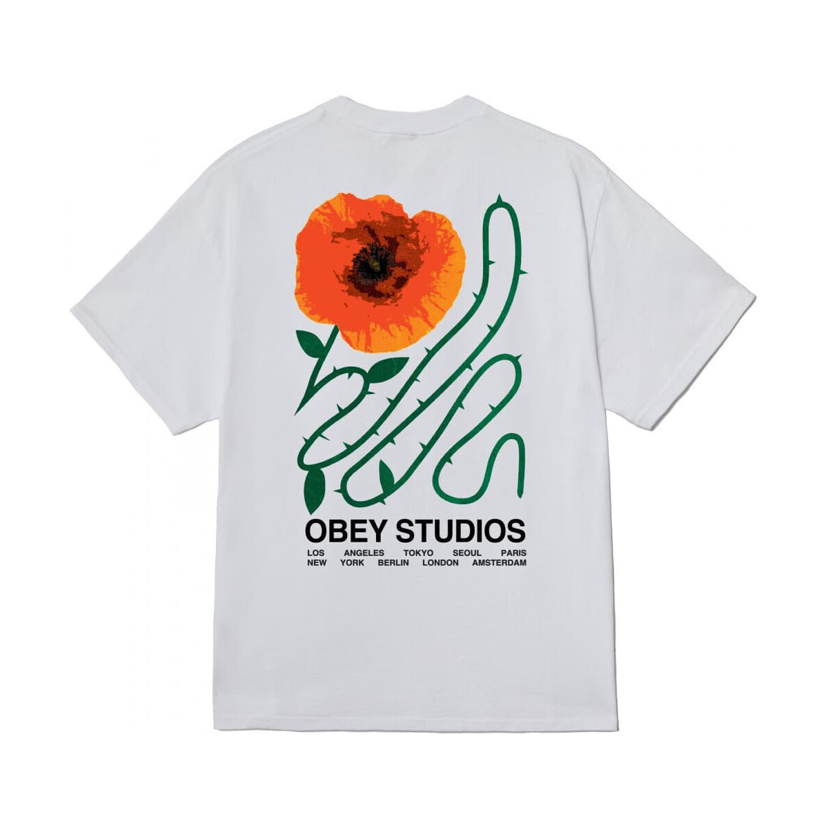 Men's T-Shirts Obey White