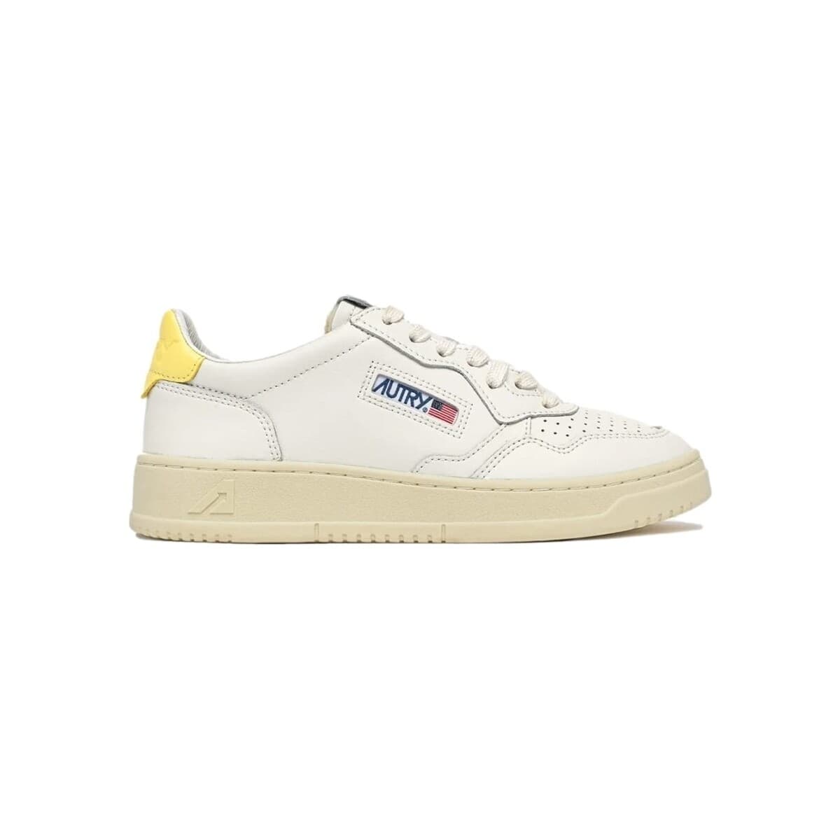 Xαμηλά Sneakers Autry Medalist Low Leather W - White/Lemon Meringue