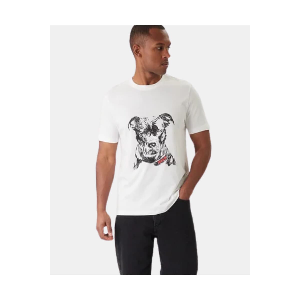 T-shirt με κοντά μανίκια HUGO 50553779 DUBROX