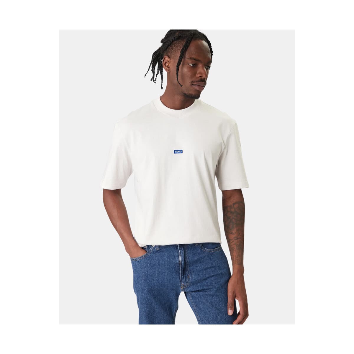 T-shirt με κοντά μανίκια HUGO 50509991 NIEROS