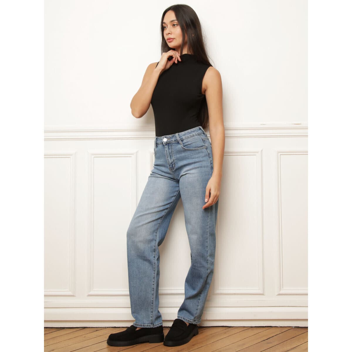 Women's Sleeveless Tops La Modeuse Black