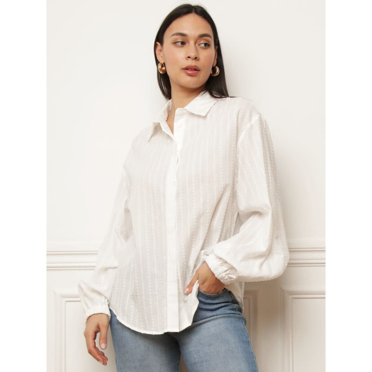 Women's Shirts La Modeuse Beige
