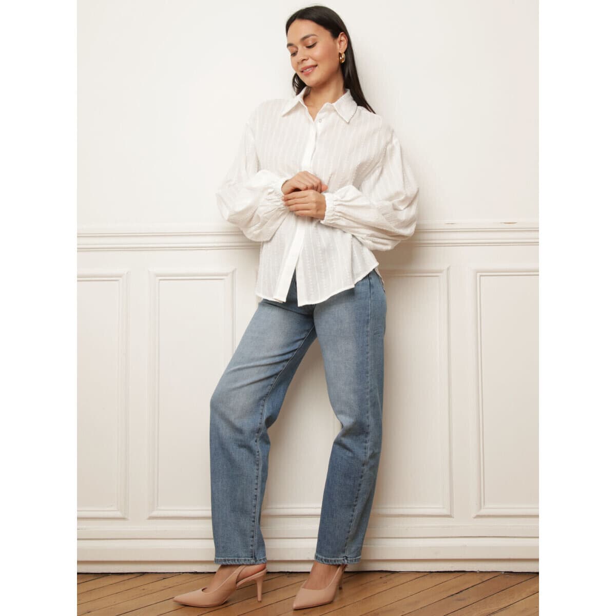 Women's Shirts La Modeuse Beige