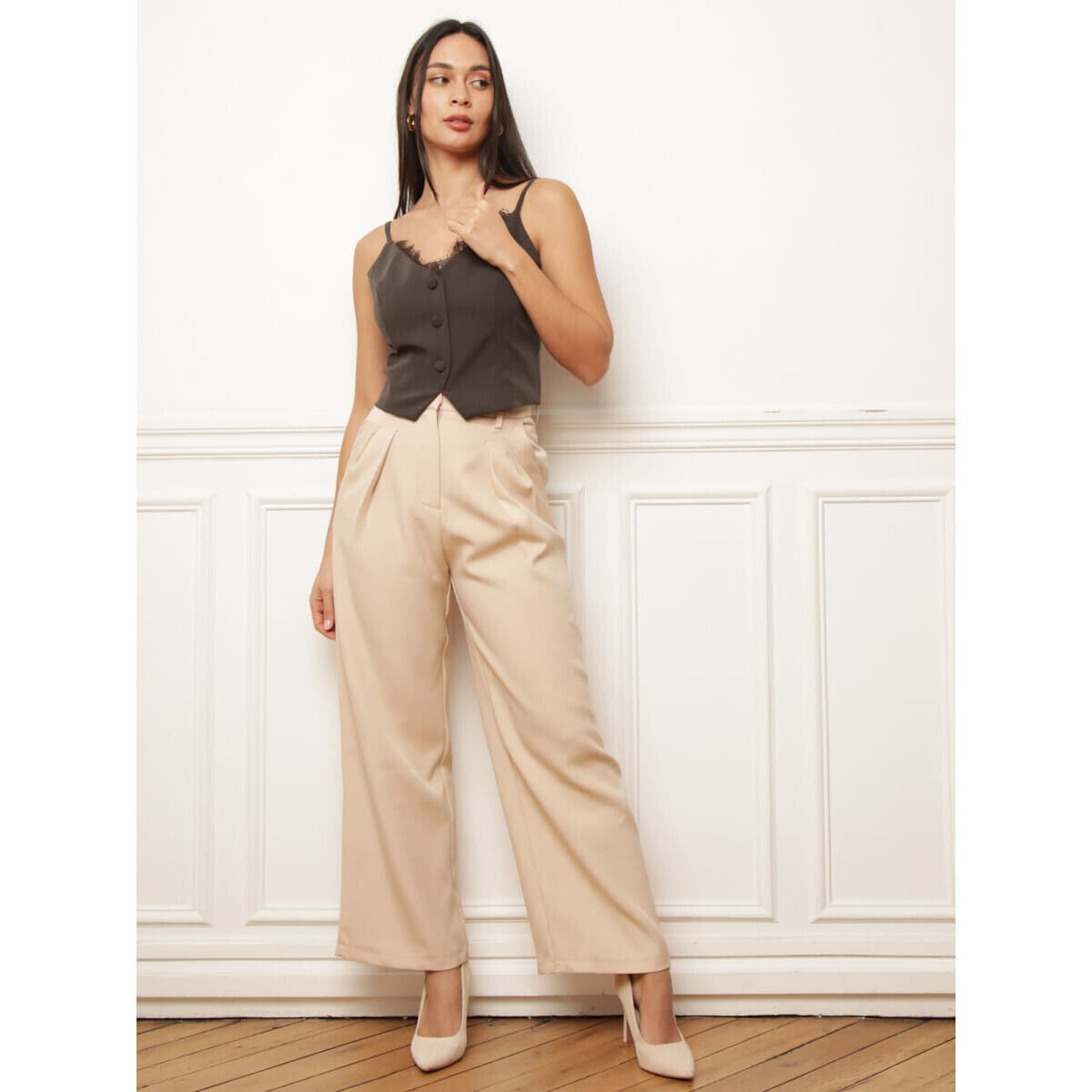 Women's T-Shirts La Modeuse Brown