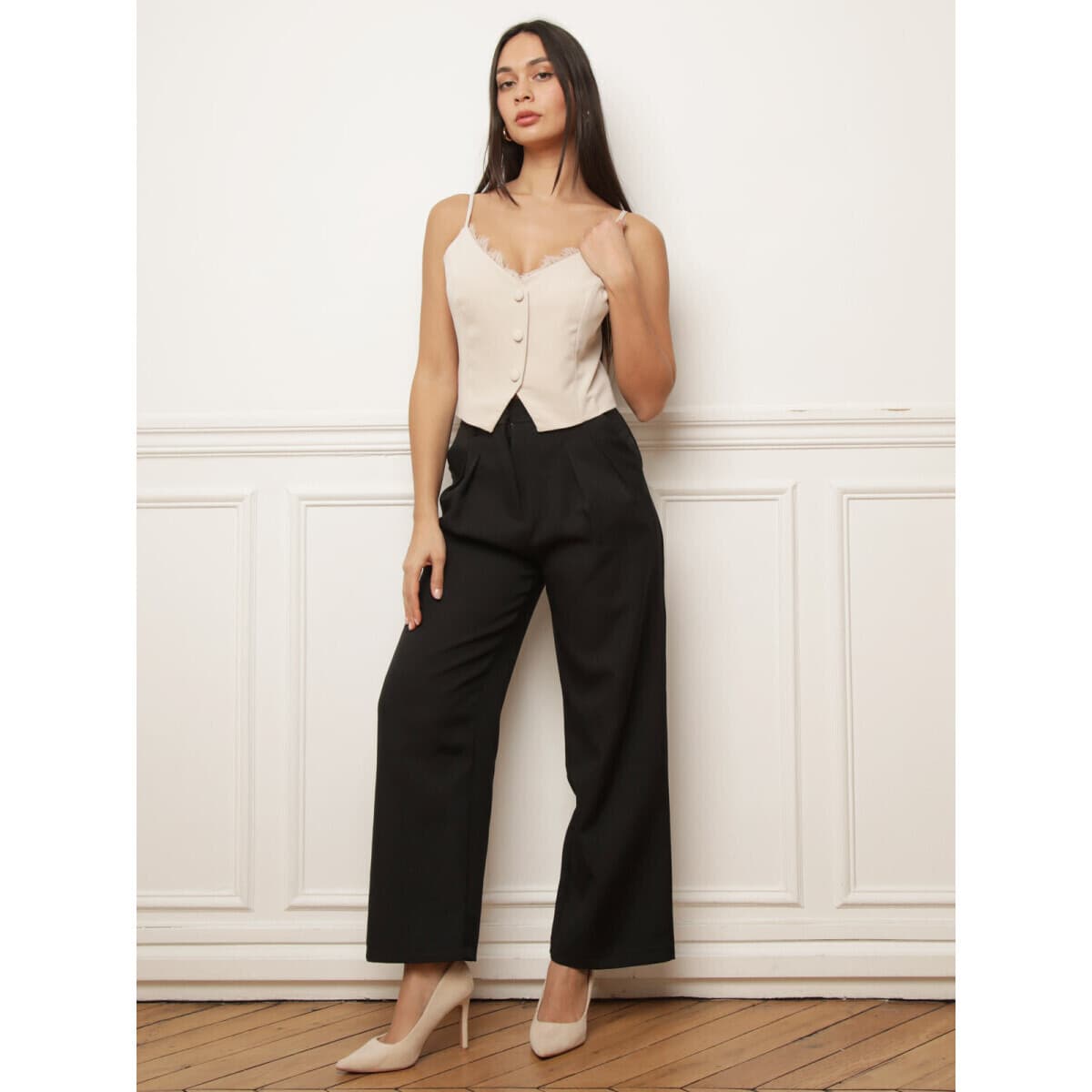 Women's Vests La Modeuse Beige