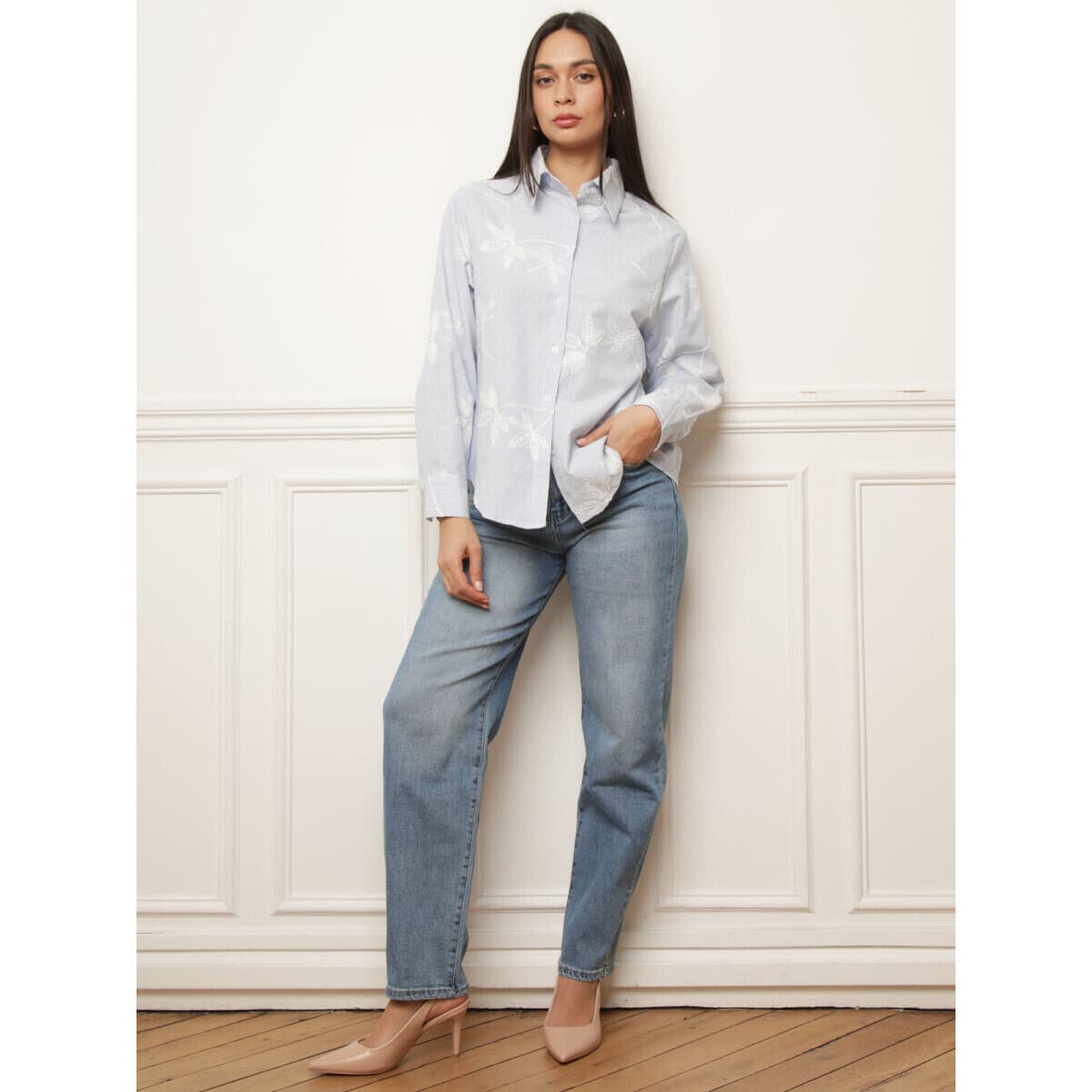 Women's Shirts La Modeuse Blue