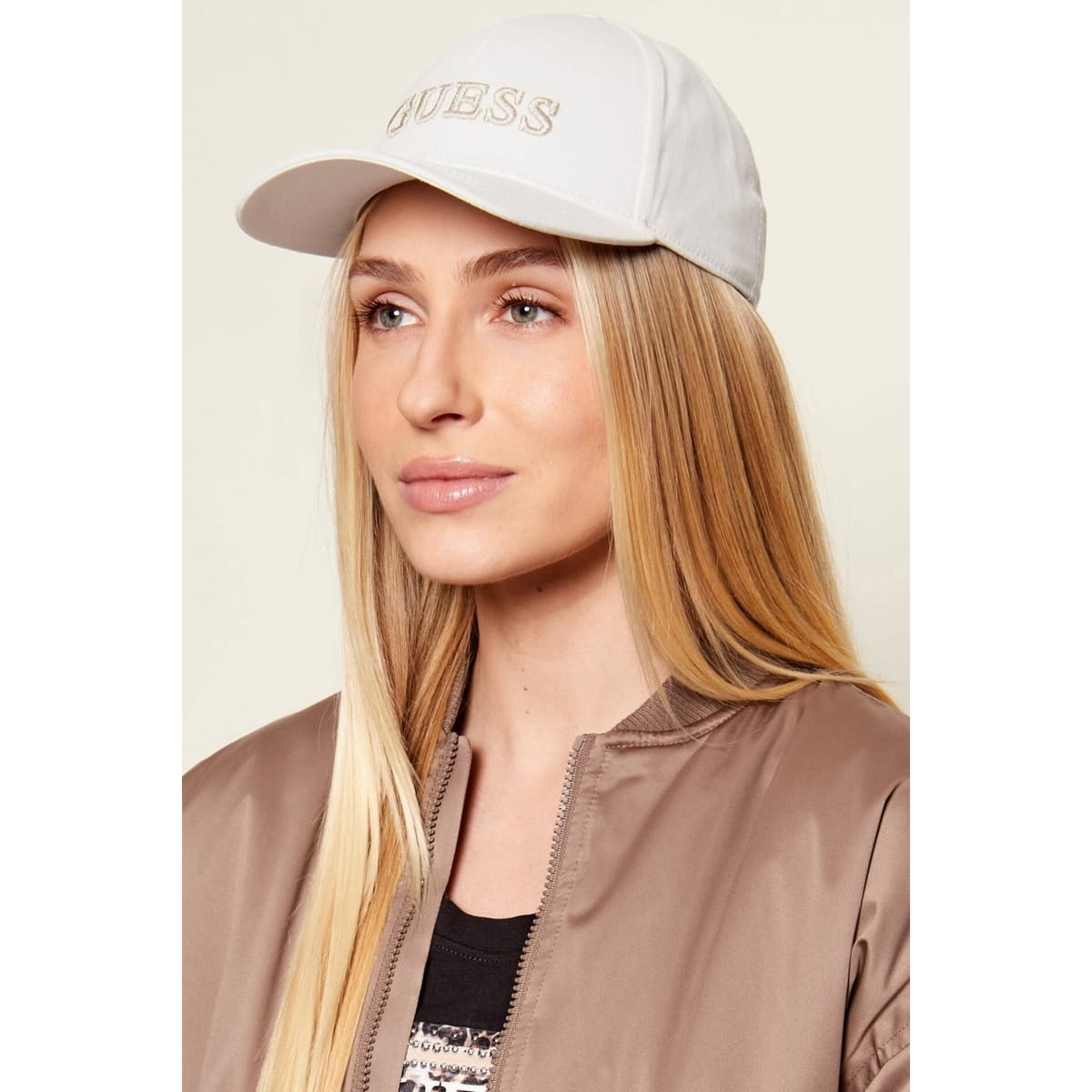 Women's Caps Guess White