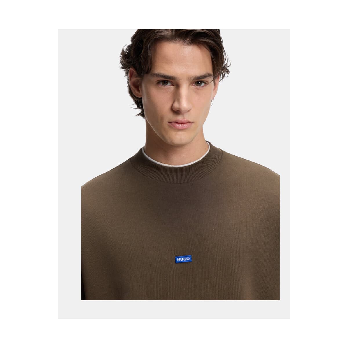 Men's Sports T-Shirts HUGO Brown