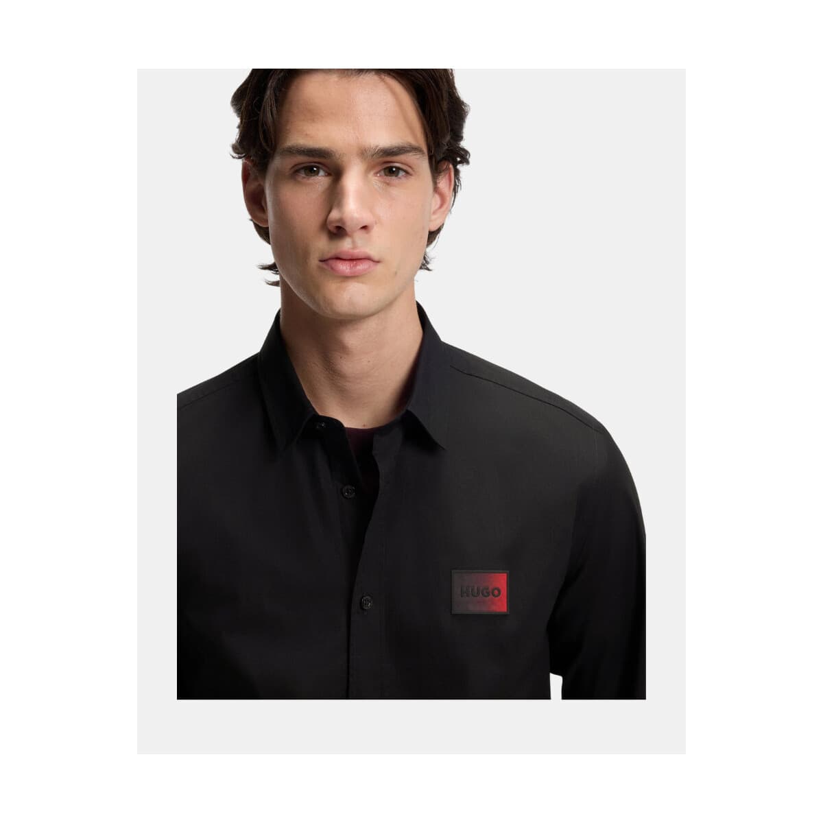 Men's Shirts HUGO Black