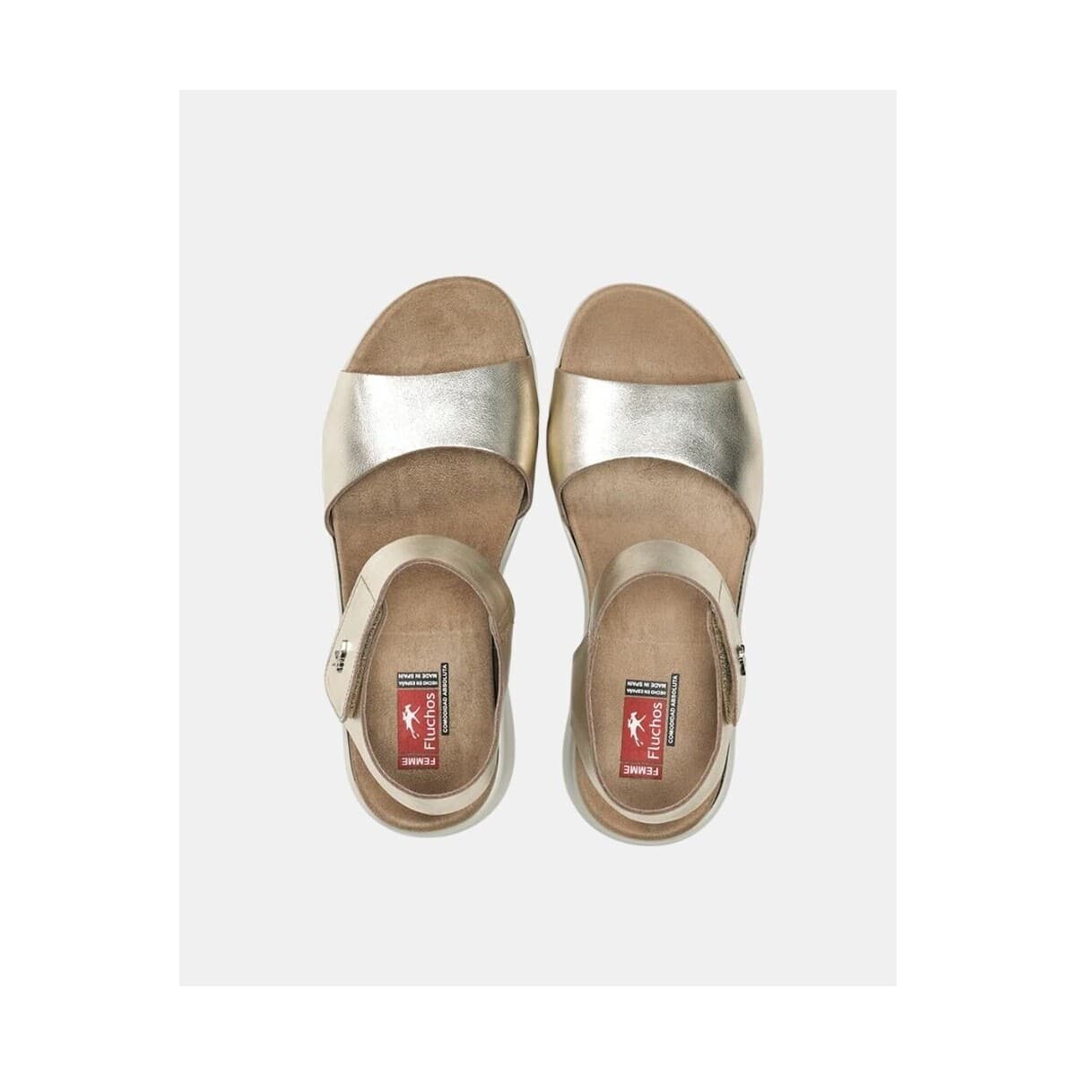 Women's Platforms Fluchos Gold