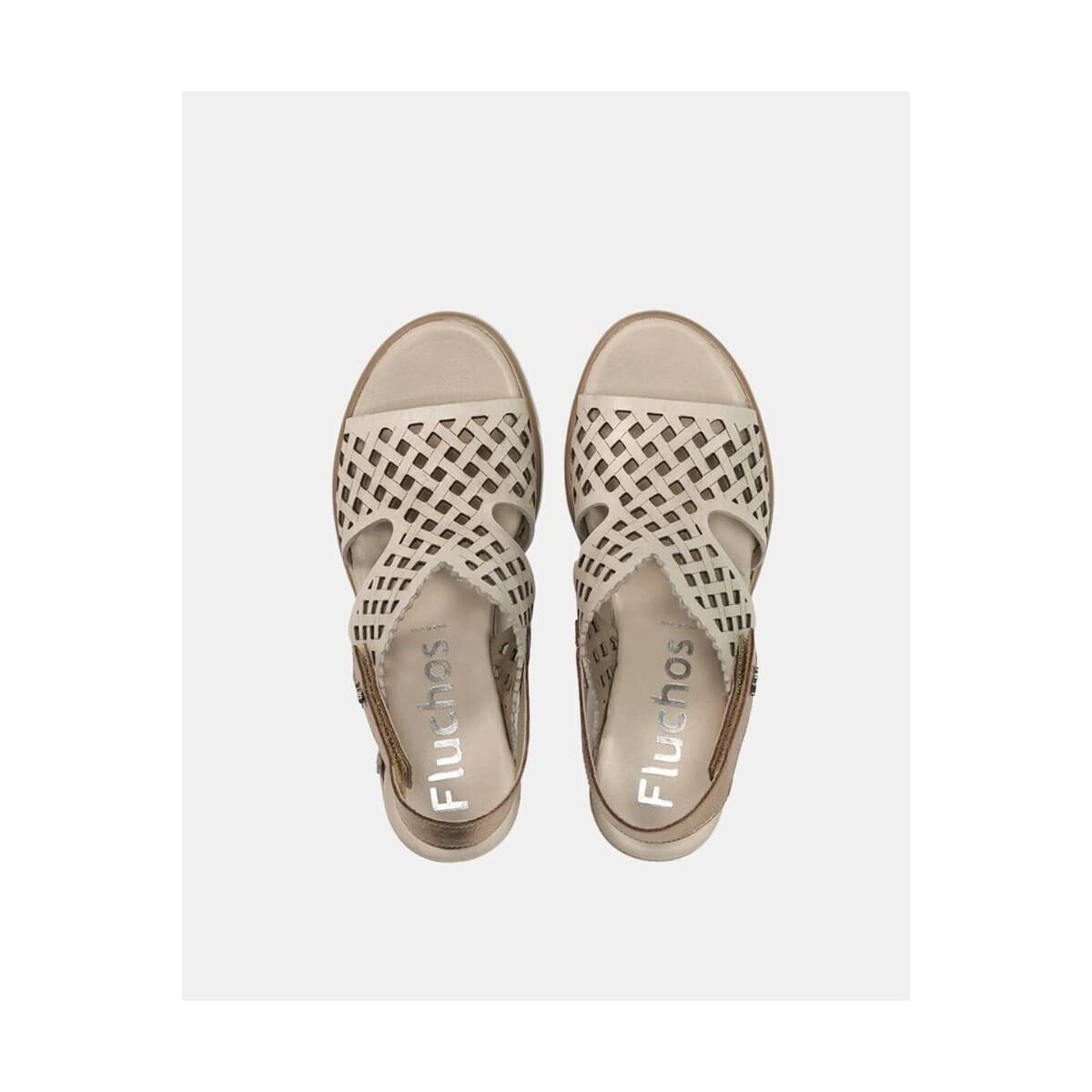 Women's Platforms Fluchos Gold