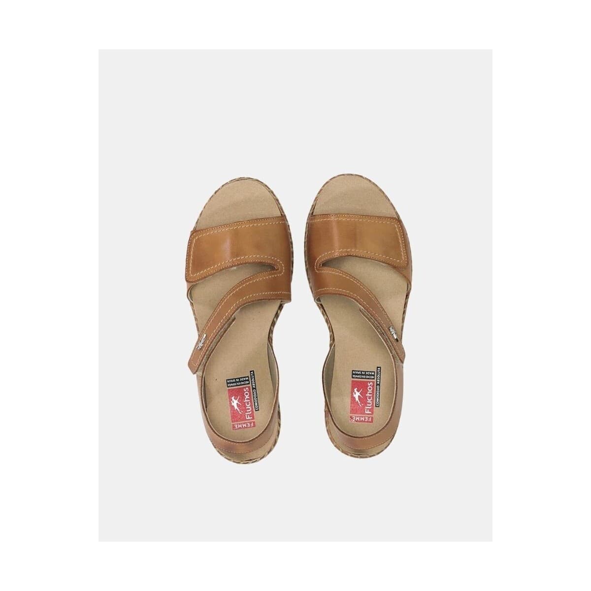 Women's Platforms Fluchos Brown