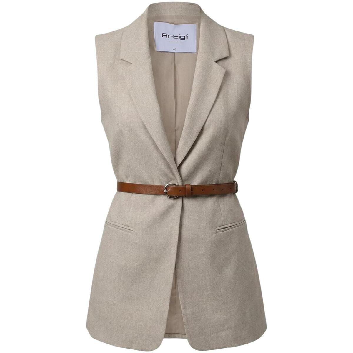 Women's Vests Artigli Beige