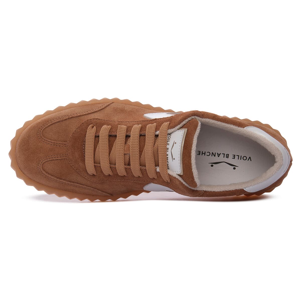 Women's Sneakers Voile Blanche Brown