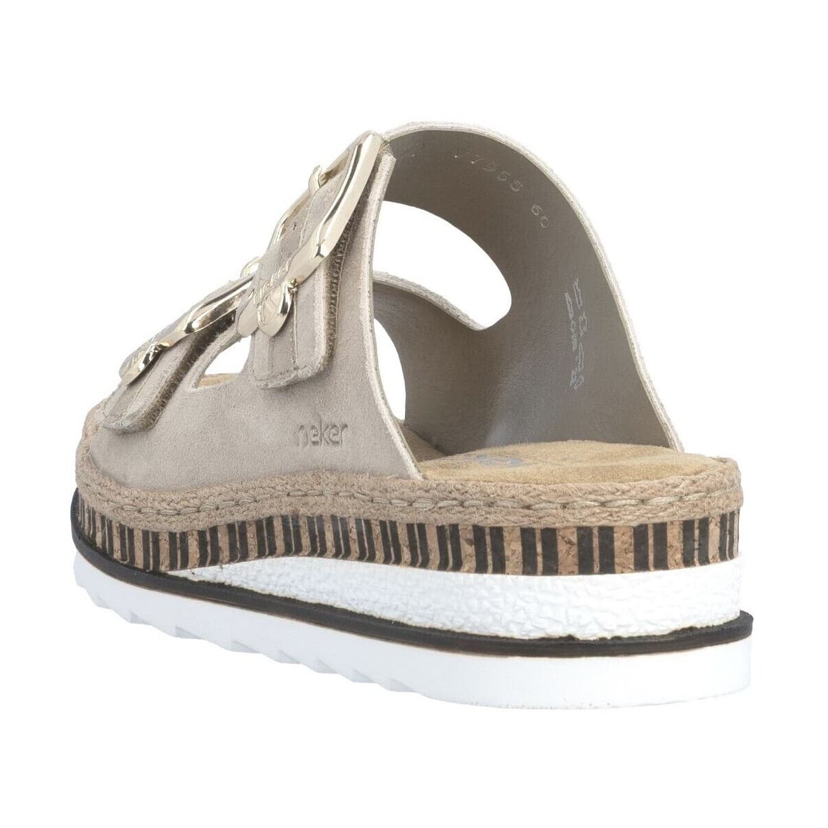 Women's Mules Rieker Beige