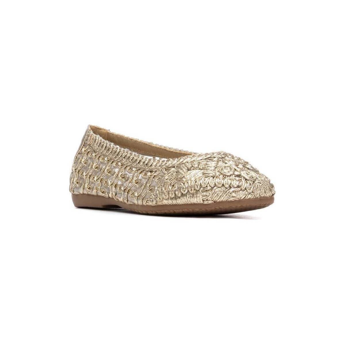 Women's Ballet Flats Xti Gold