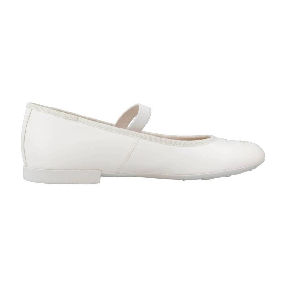 Women's Ballet Flats Geox White