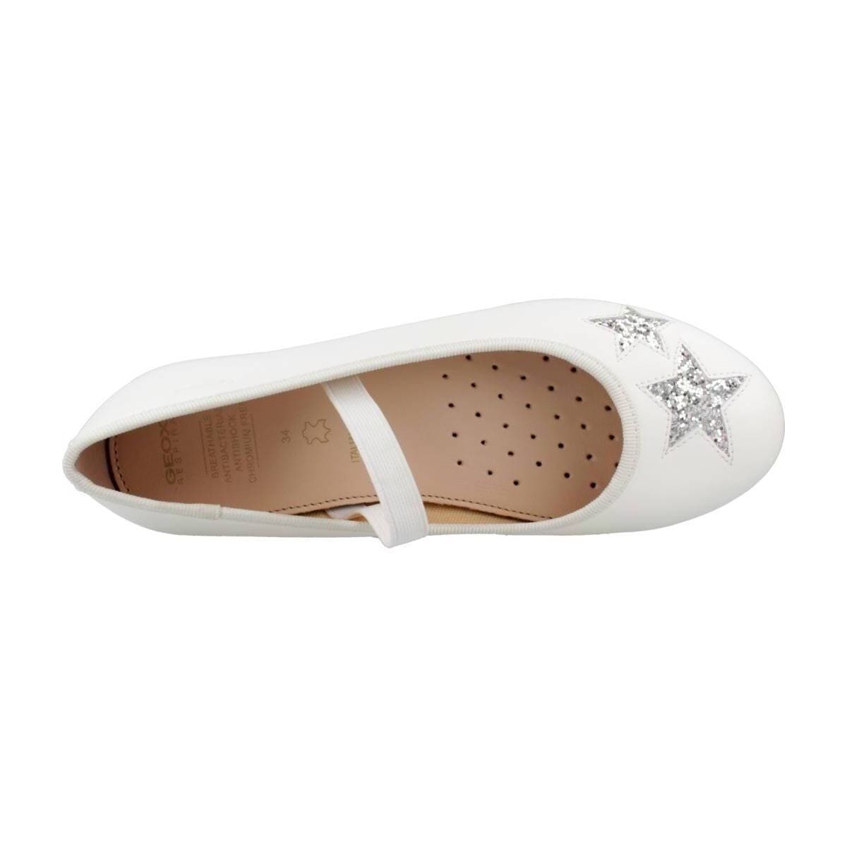 Women's Ballet Flats Geox White