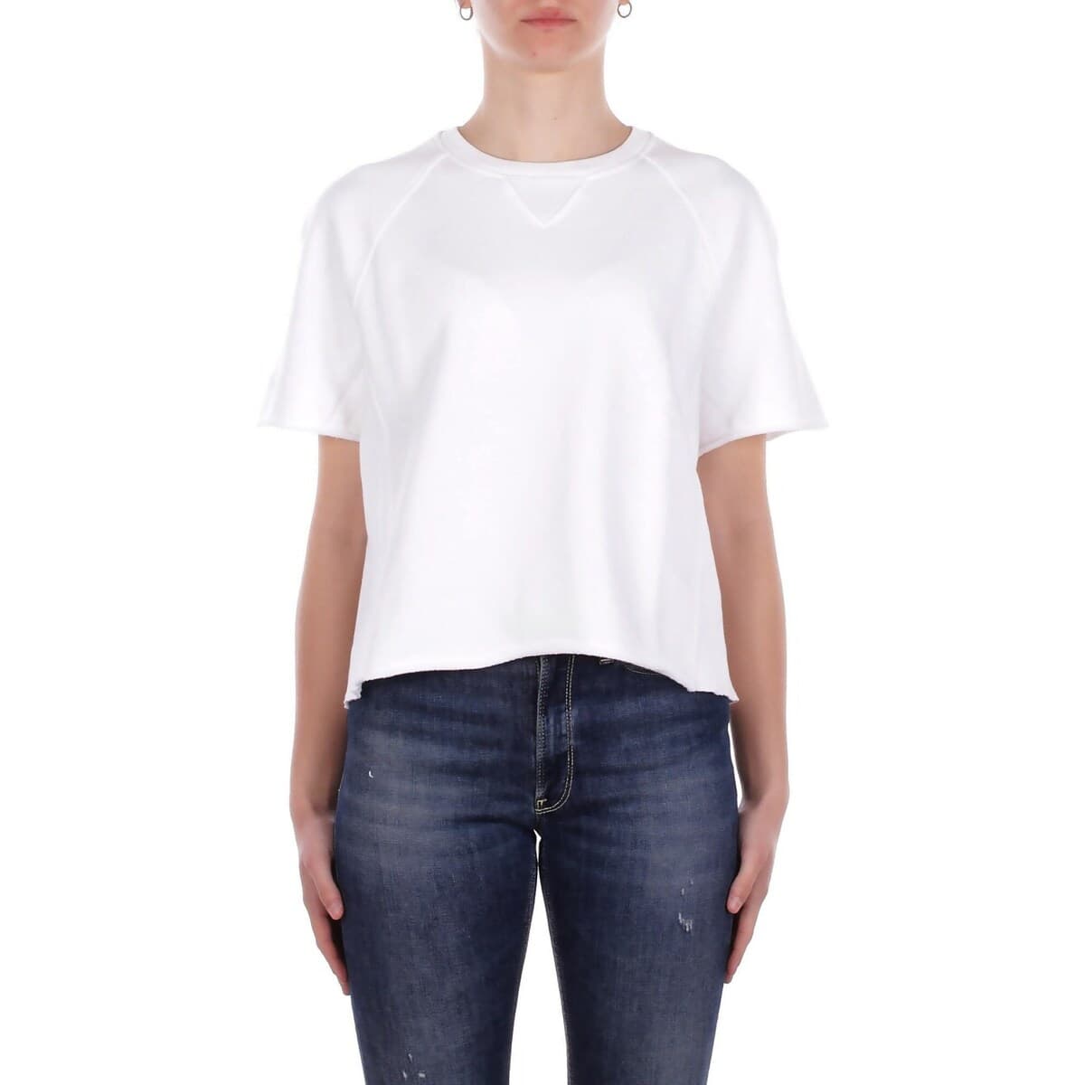 Women's Sports T-Shirts Dondup White