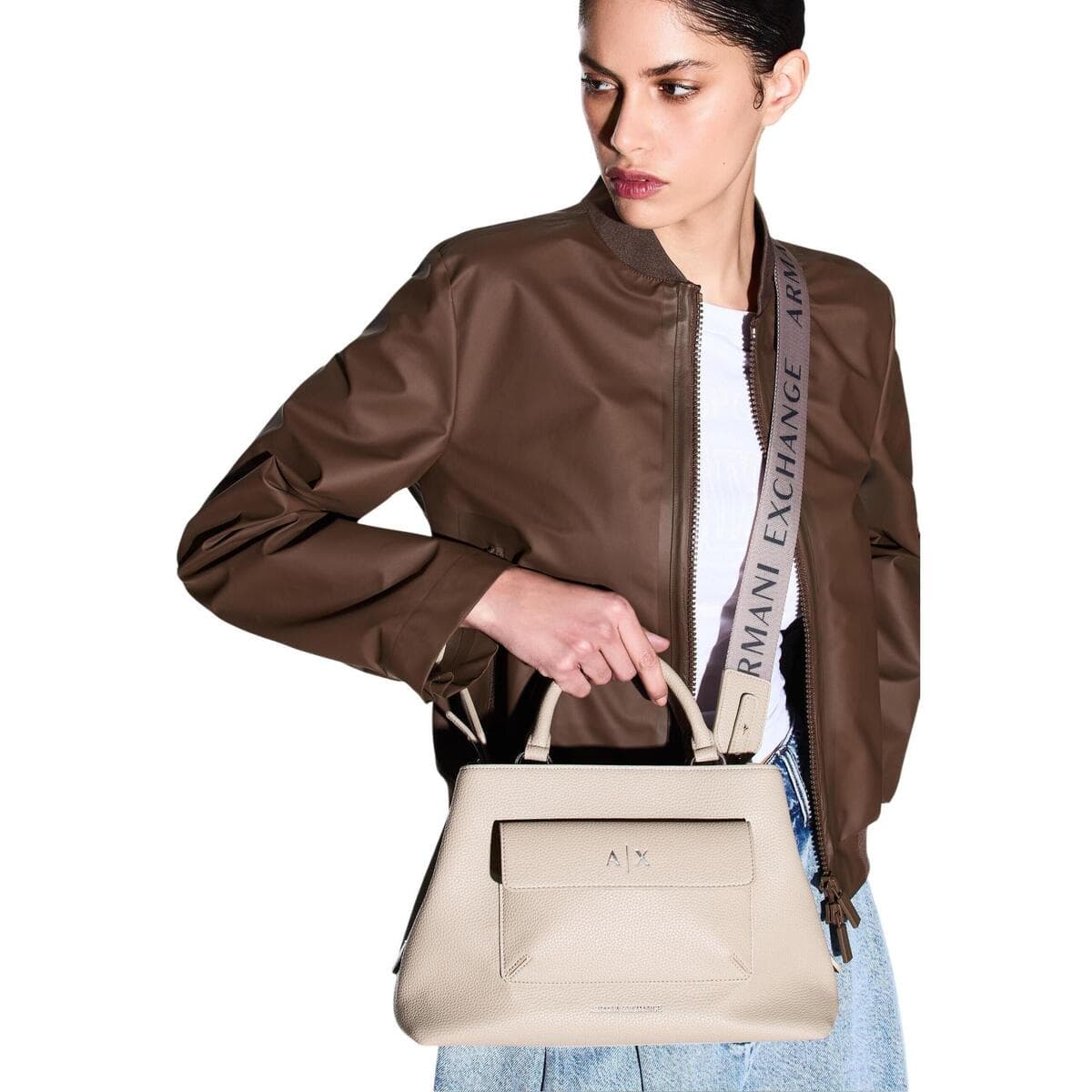 Women's Handbags EAX Beige