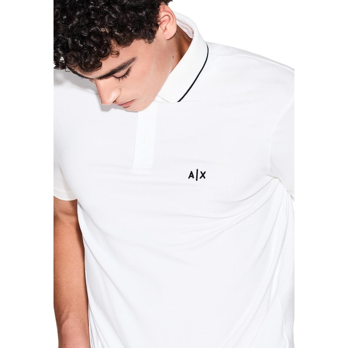 Men's Polo Shirts EAX White