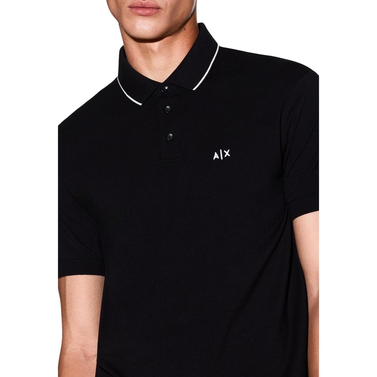 Men's Polo Shirts EAX Black