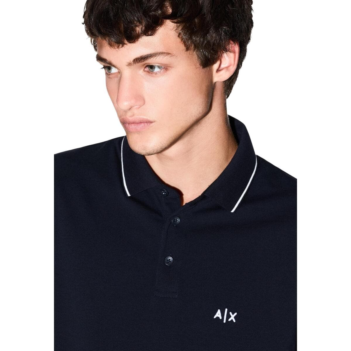 Men's Polo Shirts EAX Blue