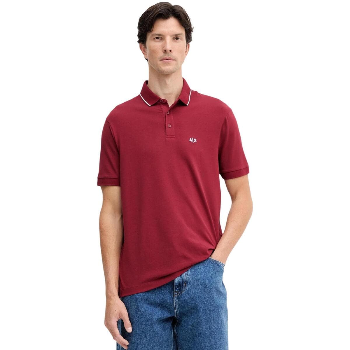 Men's Polo Shirts EAX Red