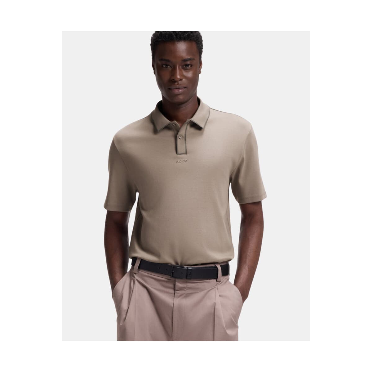Men's Polo Shirts HUGO Brown