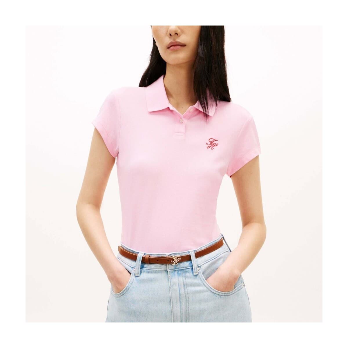 Πόλο με κοντά μανίκια Tommy Hilfiger Polos Mujer Modèle Ww0ww49259