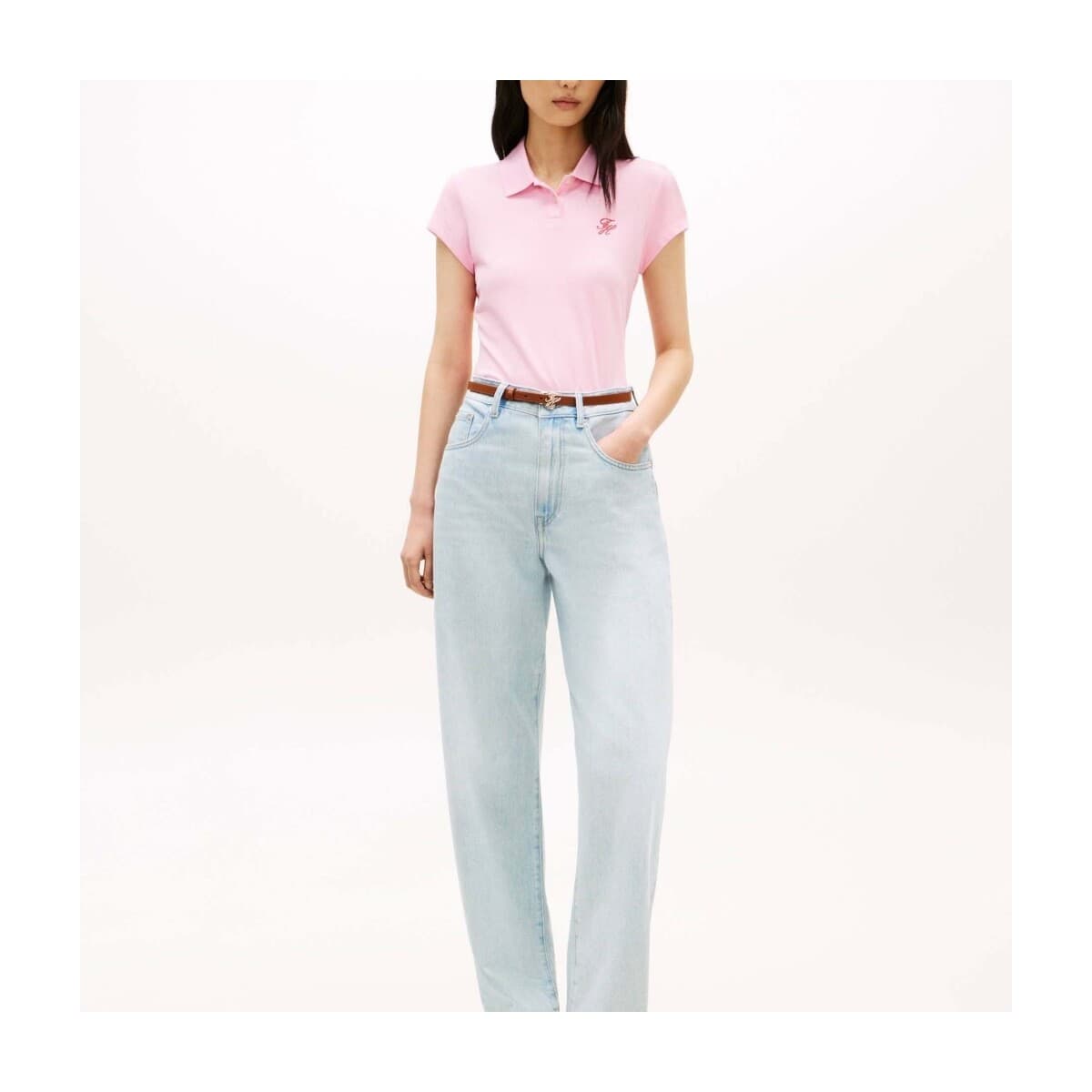 Women's Polo Shirts Tommy Hilfiger Pink