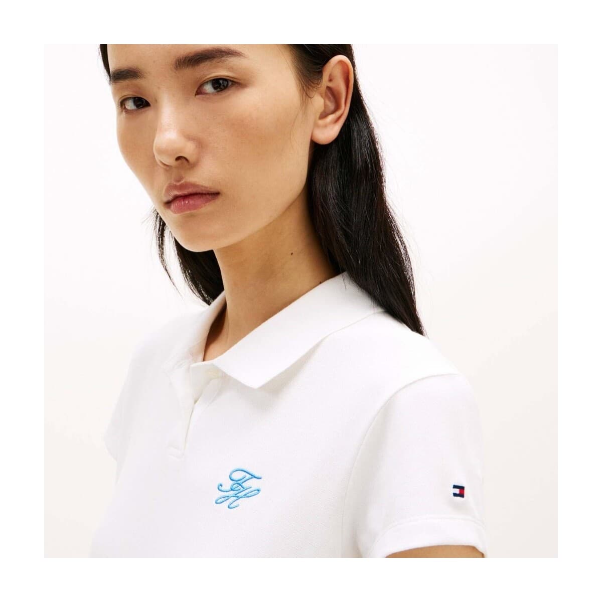 Women's Polo Shirts Tommy Hilfiger White