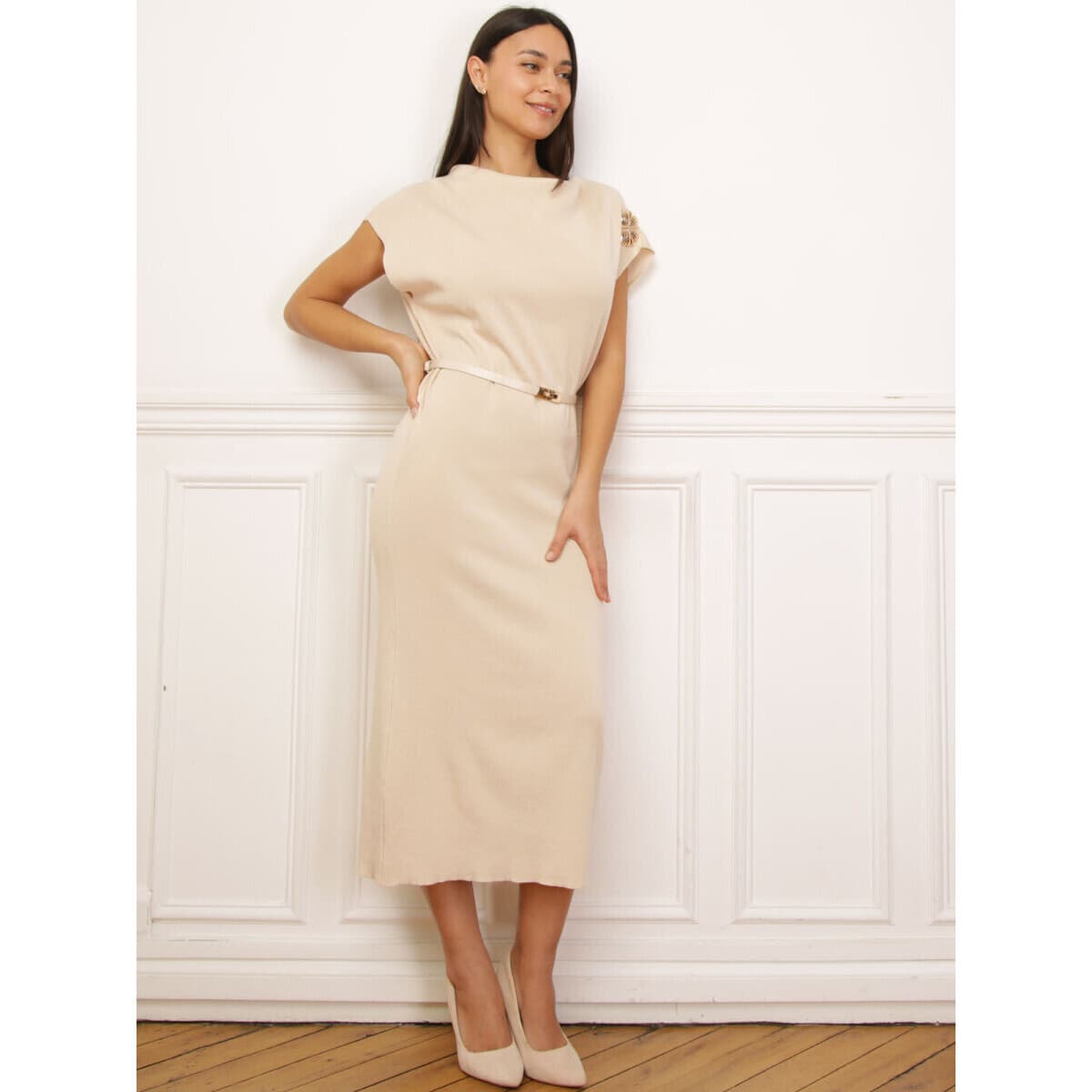 Women's Dresses La Modeuse Beige