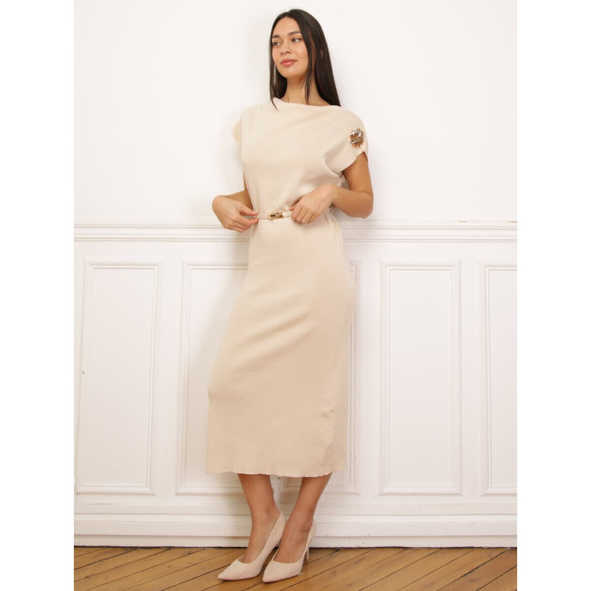Women's Dresses La Modeuse Beige