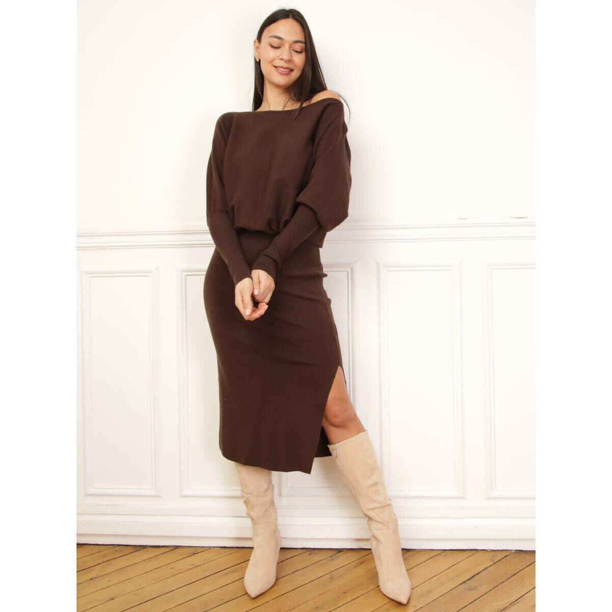 Women's Dresses La Modeuse Brown