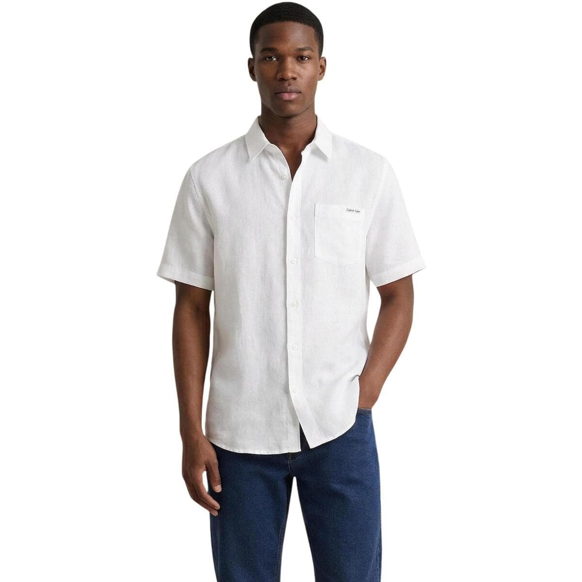 Men's Shirts Calvin Klein White