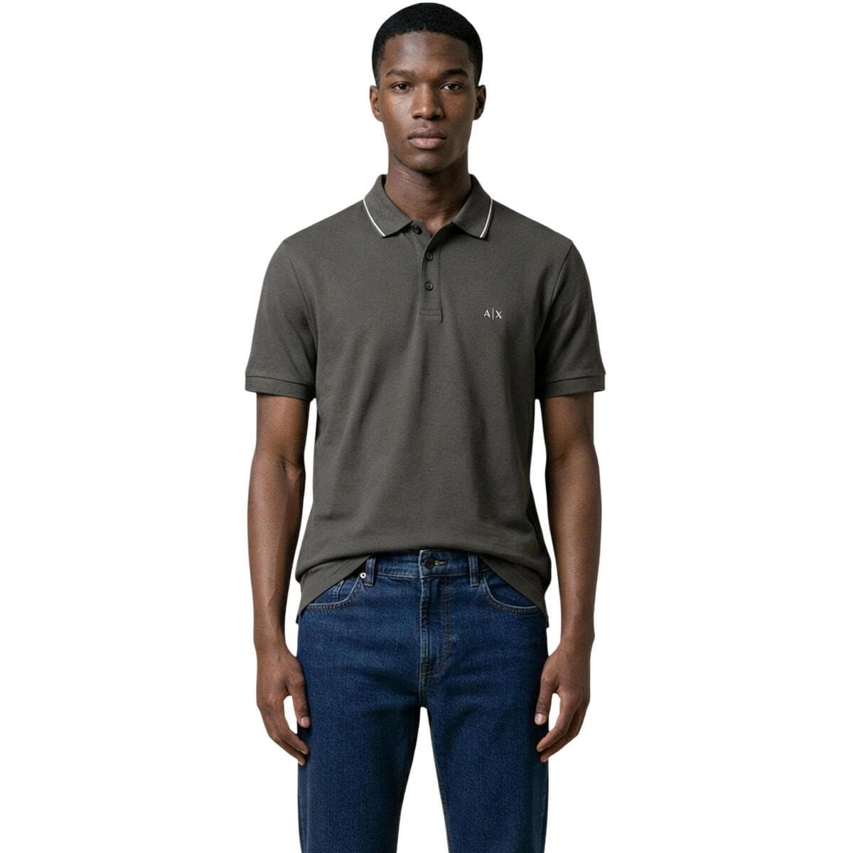 Men's Polo Shirts EAX Brown