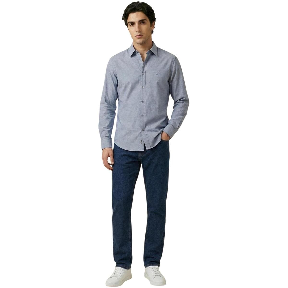 Men's Shirts EAX Blue