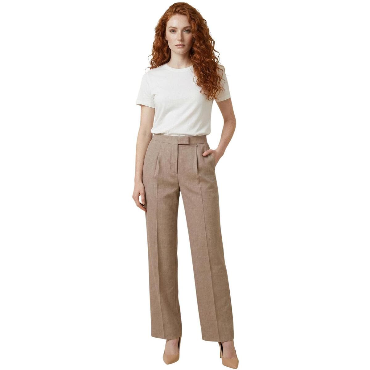 Women's Pants Liu Jo Beige