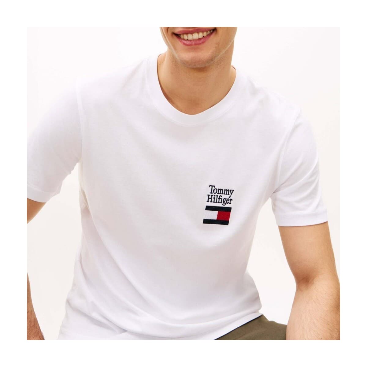 Men's T-Shirts Tommy Hilfiger White