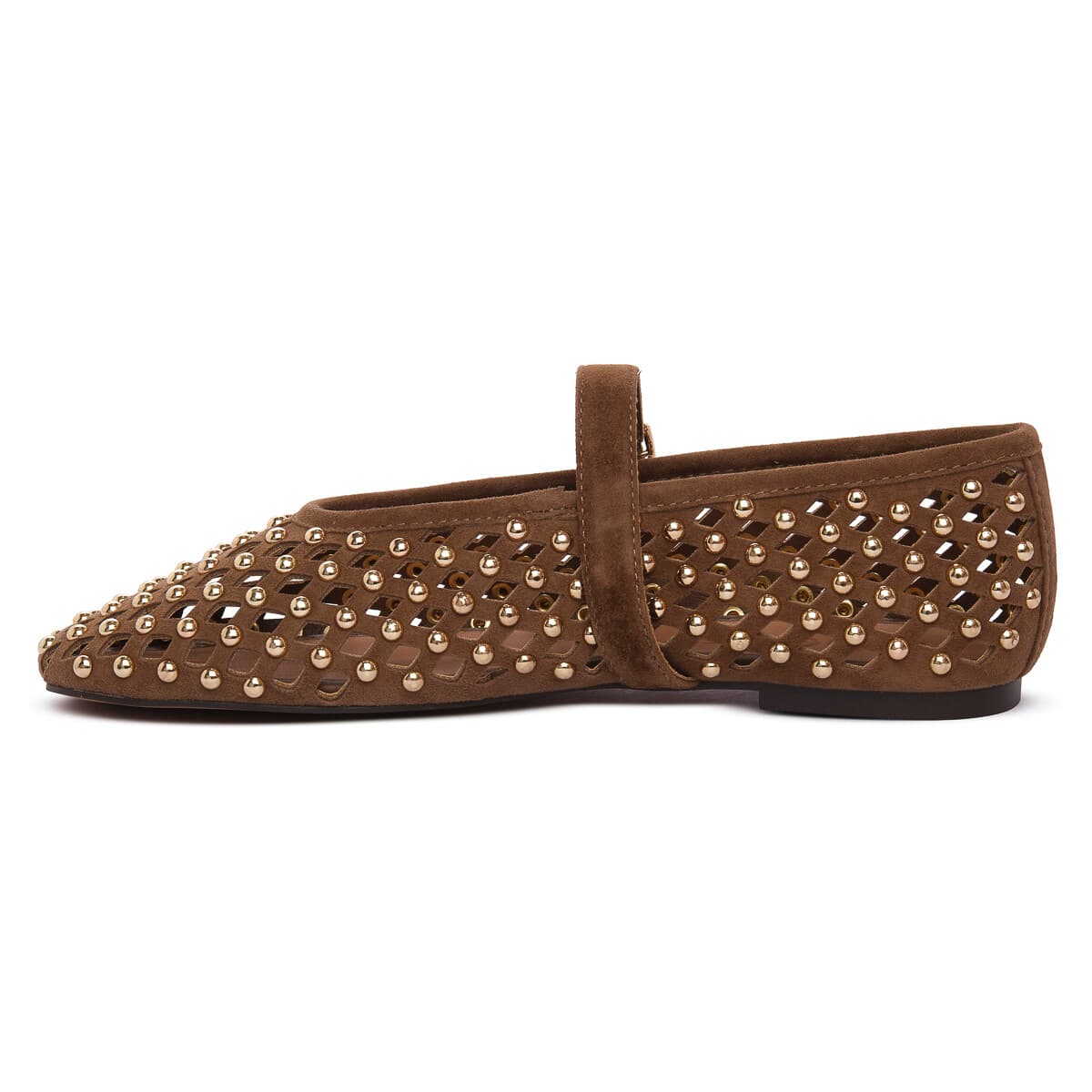 Women's Ballet Flats Inuovo Brown