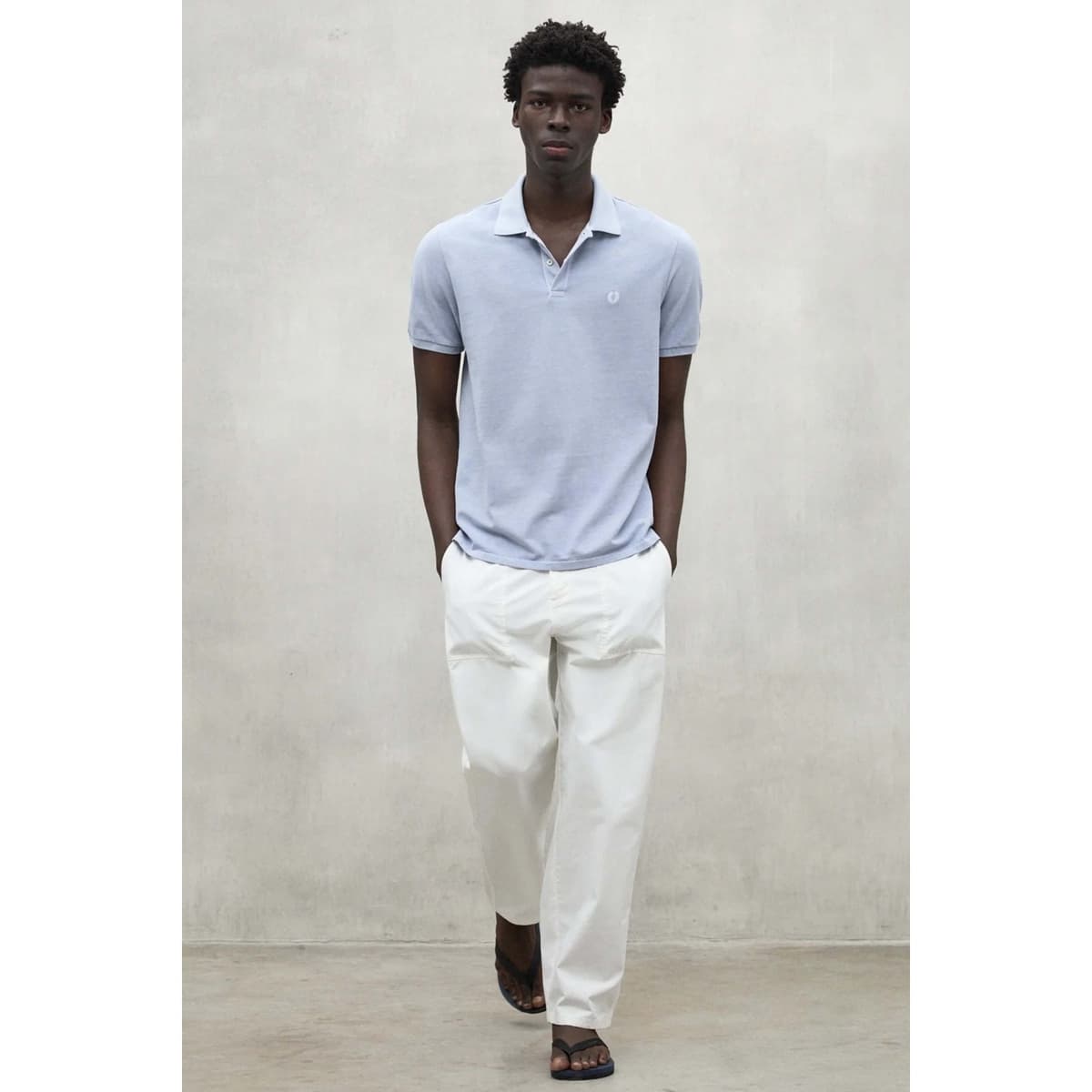 Men's Polo Shirts Ecoalf Blue