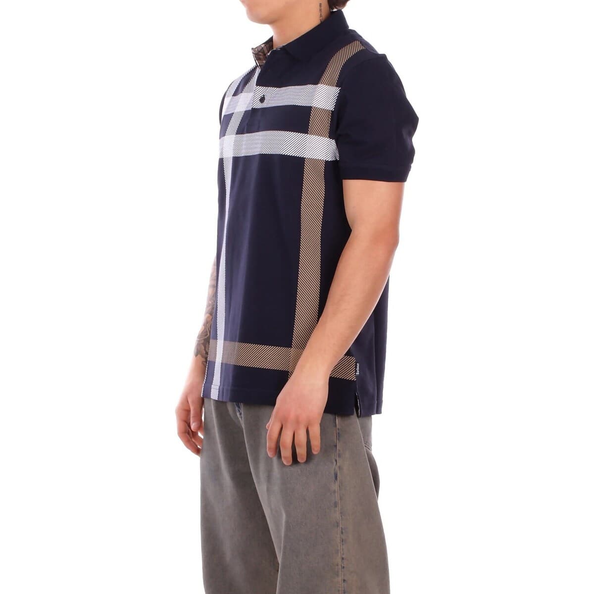 Men's Polo Shirts Barbour Blue