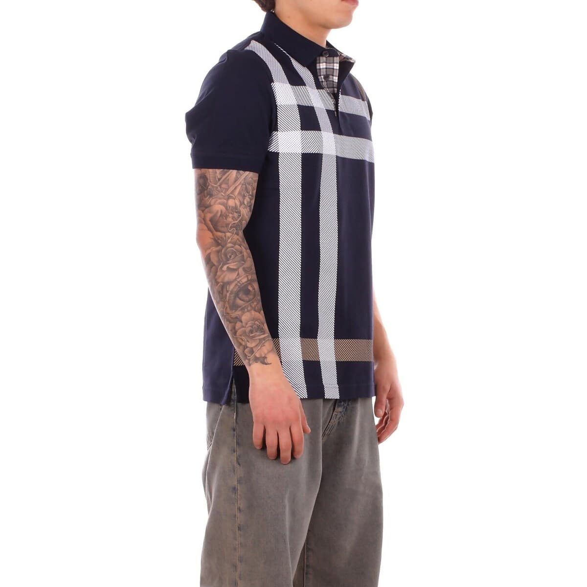 Men's Polo Shirts Barbour Blue