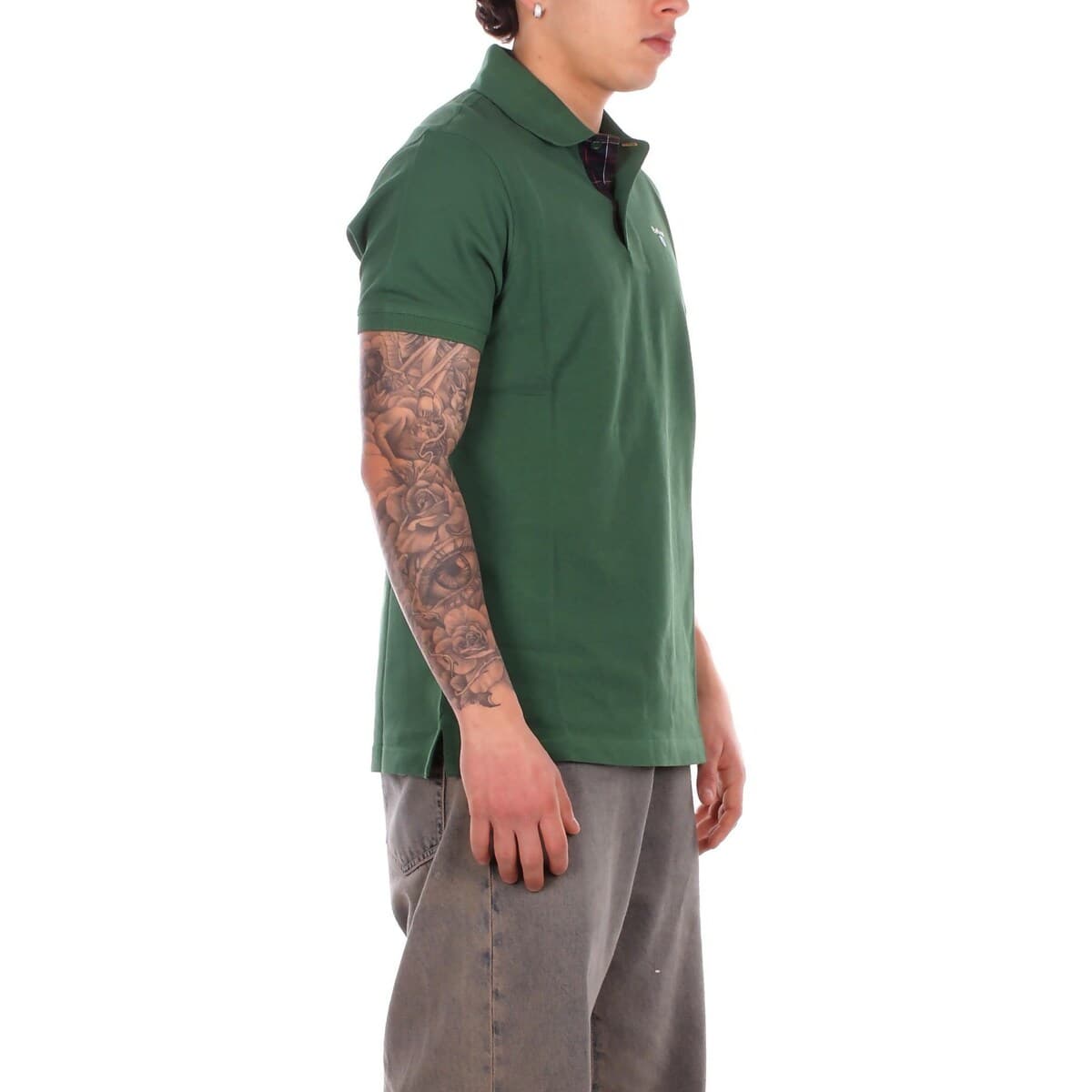 Men's Polo Shirts Barbour Green