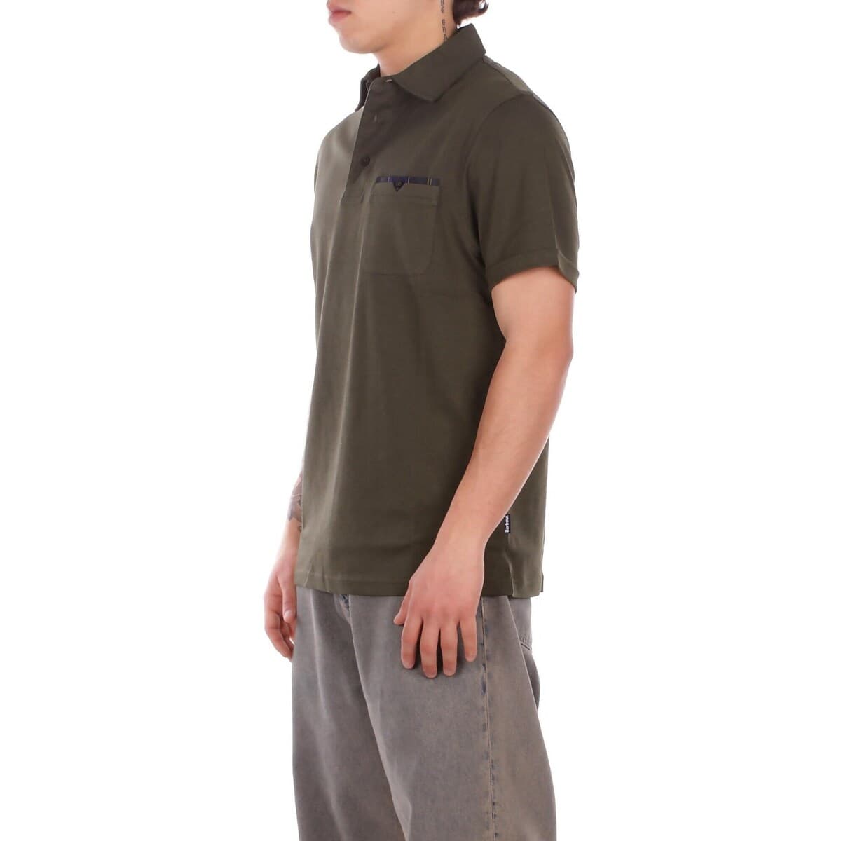 Men's Polo Shirts Barbour Green