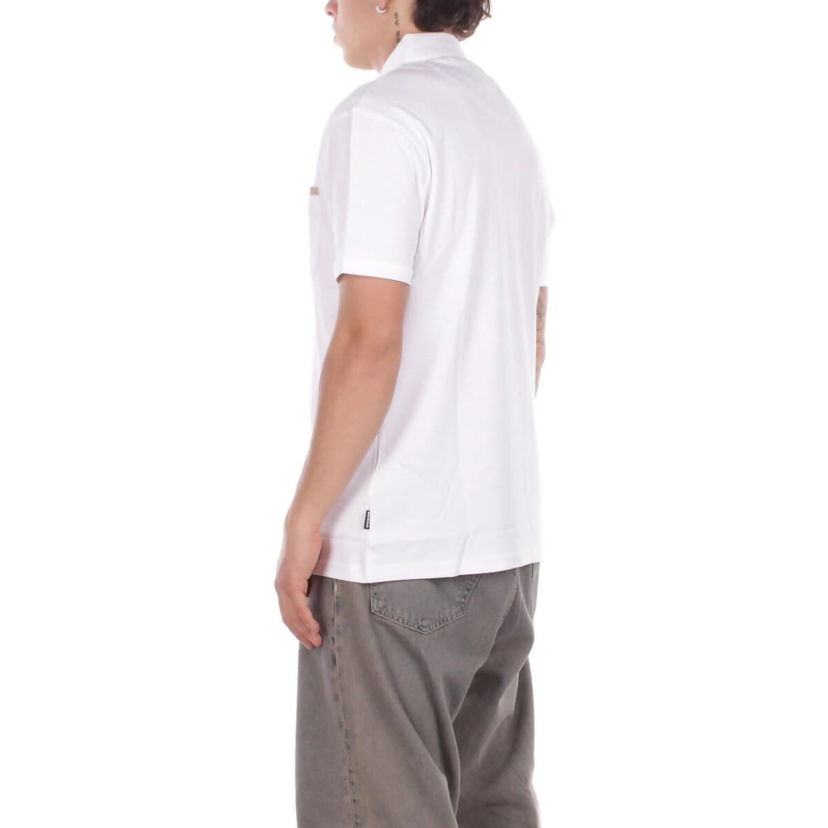 Men's Polo Shirts Barbour White