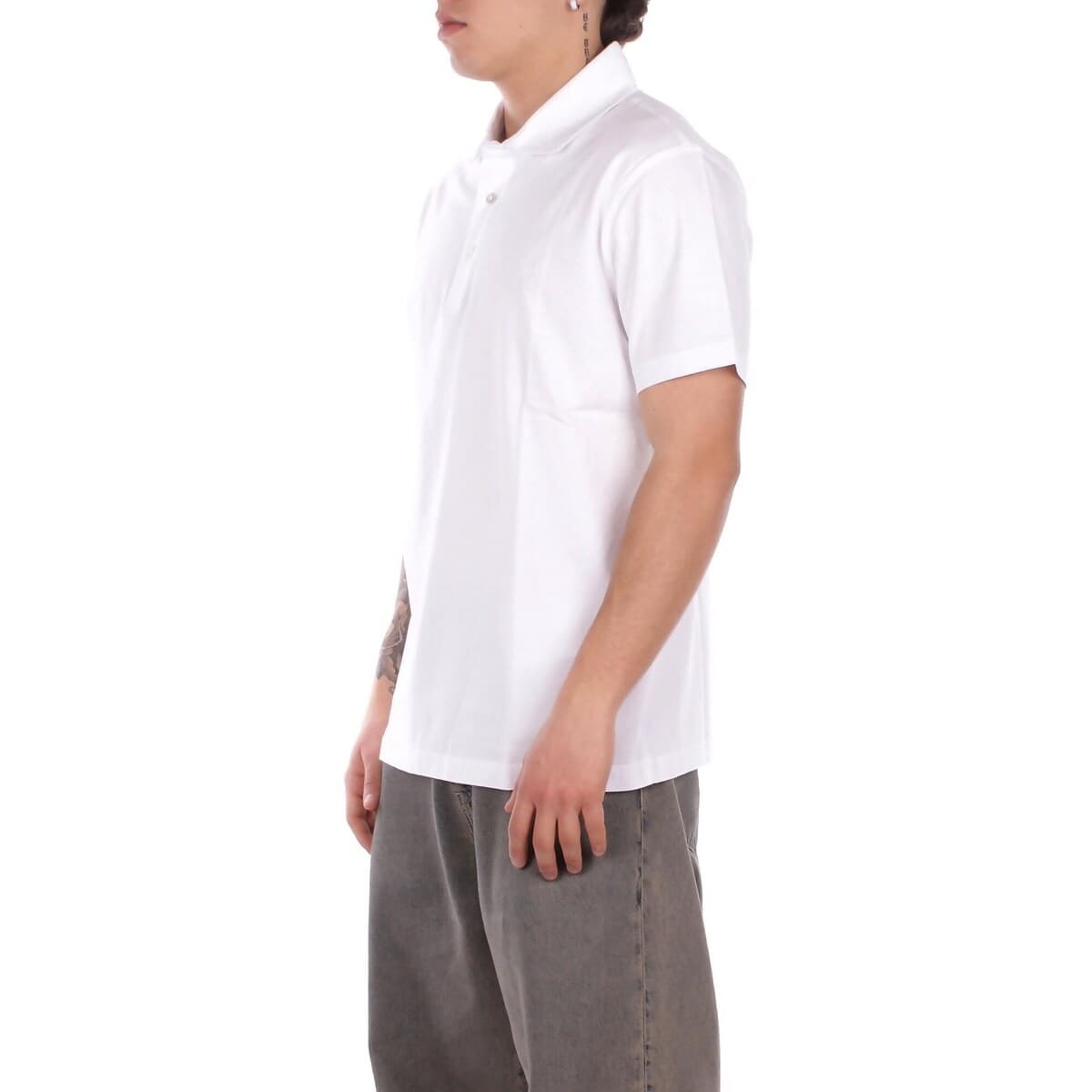 Men's Polo Shirts Fay White